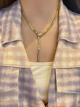 Load image into Gallery viewer, LUOWEND 18K Yellow Gold Natural Diamond Necklace for Women