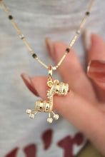 Load image into Gallery viewer, LUOWEND 18K Yellow Gold Natural Diamond Pendant for Women