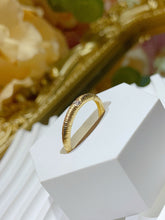 Load image into Gallery viewer, LUOWEND 18K Yellow Gold Natural Diamond Ring for Women