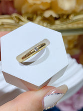 Load image into Gallery viewer, LUOWEND 18K Yellow Gold Natural Diamond Ring for Women