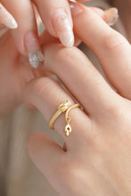 Load image into Gallery viewer, LUOWEND 18K Yellow Gold Real Natural Diamond or Ruby Ring for Women