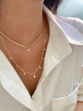 Load image into Gallery viewer, LUOWEND 18K Yellow Gold Real Natural Diamond Necklace for Women