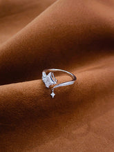 Load image into Gallery viewer, LUOWEND 18K White Gold Natural Diamond Ring for Women