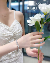 Load image into Gallery viewer, LUOWEND 18K White Gold Real Natural Diamond Bracelet for Women