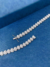 Load image into Gallery viewer, LUOWEND 18K White Gold Real Natural Diamond Bracelet for Women