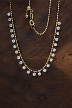 Load image into Gallery viewer, LUOWEND 18K Yellow Gold Diamond Necklace for Women