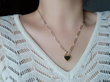 Load image into Gallery viewer, LUOWEND 18K Yellow Gold Real Natural Diamond Necklace for Women