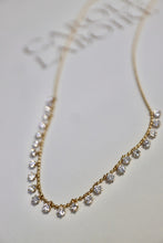 Load image into Gallery viewer, LUOWEND 18K Yellow Gold Diamond Necklace for Women