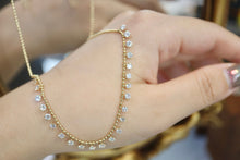 Load image into Gallery viewer, LUOWEND 18K Yellow Gold Diamond Necklace for Women