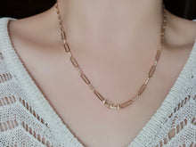 Load image into Gallery viewer, LUOWEND 18K Yellow Gold Real Natural Diamond Necklace for Women