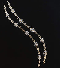 Load image into Gallery viewer, LUOWEND 18K White or Yellow Gold Real Natural Diamond Bracelet for Women