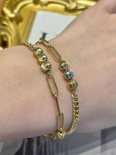 Load image into Gallery viewer, LUOWEND 18K White+Yellow Gold Bracelet for Women