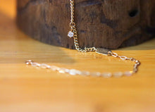 Load image into Gallery viewer, LUOWEND 18K Yellow Gold Real Natural Diamond bracelet and Anklet Chain for Women