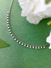 Load image into Gallery viewer, LUOWEND 18K White Gold Real Natural Diamond Necklace for Women