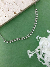 Load image into Gallery viewer, LUOWEND 18K White Gold Real Natural Diamond Necklace for Women