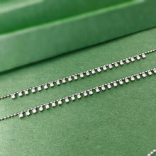 Load image into Gallery viewer, LUOWEND 18K White Gold Real Natural Diamond Necklace for Women