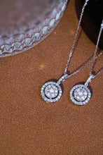 Load image into Gallery viewer, LUOWEND 18K White Gold Real Natural Diamond Pendant Necklace for Women