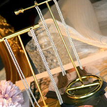 Load image into Gallery viewer, LUOWEND 18K White Gold Natural Diamond Drop Earrings for Women