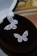 Load image into Gallery viewer, LUOWEND 18K White Gold Real Natural Diamond Pendant Necklace for Women