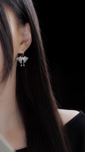 Load image into Gallery viewer, LUOWEND 18K White Gold Real Natural Diamond Earrings and Ring for Women