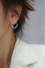 Load image into Gallery viewer, LUOWEND 18K White Gold Real Natural Diamond Stud Earrings for Women