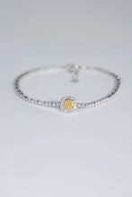 Load image into Gallery viewer, LUOWEND 18K White Gold Fine Jewelry Real Natural Yellow Diamond Bracelet for Women