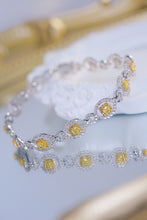 Load image into Gallery viewer, LUOWEND 18K White Gold Fine JEWELRY Real Natural Yellow Diamond Bracelet for Women