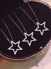 Load image into Gallery viewer, LUOWEND 18K White Gold Natural Diamond Necklace for Women