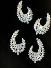Load image into Gallery viewer, LUOWEND 18K White Gold Natural Diamond Earrings for Women