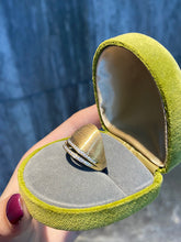 Load image into Gallery viewer, LUOWEND 18K Yellow Gold Natural Diamond Ring for Women