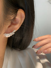 Load image into Gallery viewer, LUOWEND 18K White or Yellow Gold Natural Diamond Earrings for Women