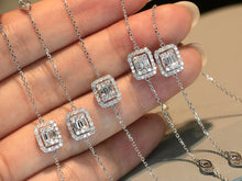 Load image into Gallery viewer, LUOWEND 18K White Gold Natural Diamond Bracelet for Women