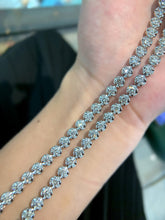 Load image into Gallery viewer, LUOWEND 18K White Gold Natural Diamond Bracelet for Women