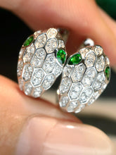 Load image into Gallery viewer, LUOWEND 18K White Gold Natural Gemstone Earrings for Women