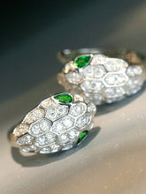 Load image into Gallery viewer, LUOWEND 18K White Gold Natural Gemstone Earrings for Women