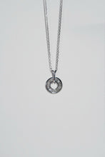 Load image into Gallery viewer, LUOWEND 18K White Gold Natural Diamond Pendant Necklace for Women