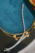 Load image into Gallery viewer, LUOWEND 18K White Gold Natural Diamond Bracelet for Women