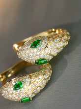 Load image into Gallery viewer, LUOWEND 18K White/Yellow Gold Natural Gemstone Earrings for Women