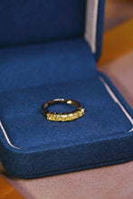 Load image into Gallery viewer, LUOWEND 18K Yellow Gold Natural Yellow Diamond Ring for Women