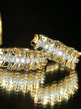 Load image into Gallery viewer, LUOWEND 18K Yellow Gold Natural Diamond Ring for Women