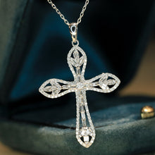 Load image into Gallery viewer, LUOWEND 18K White Gold Natural Diamond Necklace for Women