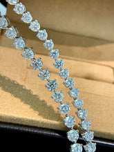 Load image into Gallery viewer, LUOWEND 18K White Gold 8.0carat Natural Diamond Bracelet for Women