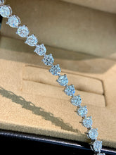 Load image into Gallery viewer, LUOWEND 18K White Gold 8.0carat Natural Diamond Bracelet for Women