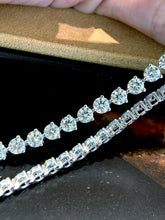 Load image into Gallery viewer, LUOWEND 18K White Gold 8.0carat Natural Diamond Bracelet for Women