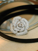 Load image into Gallery viewer, LUOWEND 18K White Gold Natural Diamond Pendant for Women