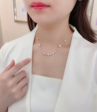 Load image into Gallery viewer, LUOWEND 18K Yellow Gold Real Natural Pearl Necklace for Women