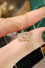 Load image into Gallery viewer, LUOWEND 18K White or Yellow Gold Natural Diamond Necklace for Women