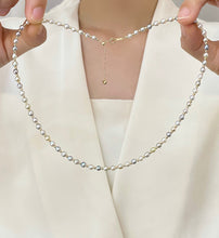 Load image into Gallery viewer, LUOWEND Real Natural Akoya Pearl Necklace for Women
