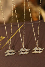 Load image into Gallery viewer, LUOWEND 18K White or Yellow Gold Natural Diamond Necklace for Women