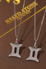 Load image into Gallery viewer, LUOWEND 18K White or Yellow Gold Natural Diamond Necklace for Women